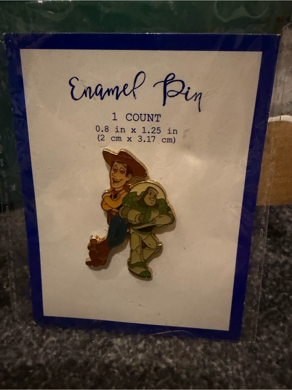 Vintage Disney Brand Toy Story Woody & Buzz Enamel Pin